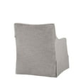 thumbnail image 5 of Martha Stewart London Farmhouse Fabric Upholstered Skirted Swivel Chair in Gray, 5 of 8
