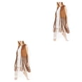 thumbnail image 1 of Sonducket Chalecos sin mangas con flecos transpirables de estilo occidental para mujer, chaleco cárdigan de retracción de cintura con diseño camello L 2piezas, 1 of 6