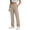 Khaki, variant on Lumosvexa Women's Drawstring Pants, Side Pockets Straight Leg Elastic Waist Fall Active Casual Pants Gray L