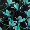 thumbnail image 2 of Coolnut Turquoise Forest Floral Round Table Cloth 60" Tablecloth with Trim Ribbon Stain-Resistant Dining Table Cover for Home Dinner Party Tabletop Fabric House Decor, 2 of 7