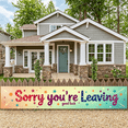 thumbnail image 7 of LUUFILx Sorry You're Leaving Banner Farewell Party Decorations Colleague Background Backdrop Office Event Retirement Celebration Good Luck Star Design, 7 of 7