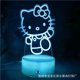 thumbnail image 1 of Lámpara de mesa LED con luz nocturna 3D de animación de Hello Kitty, lámpara de noche para dormitorio infantil, lámpara de ambiente colorido táctil, 1 of 5