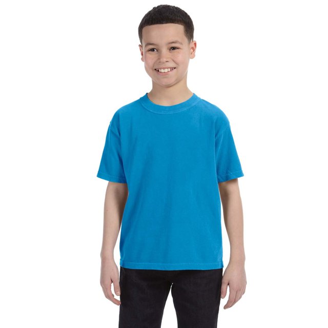Camiseta de peso medio para jóvenes Colores Confort SAPPHIRE L