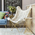 thumbnail image 5 of Homebeez Round Side Table,Small End Table,Coffee Table with Metal Frame,Night Stands for Bedrooms,Gold, 5 of 7