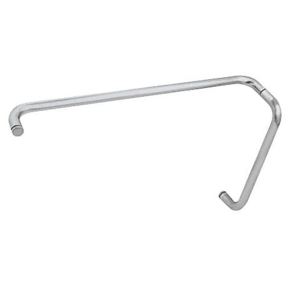 CRL BMNW12X24BSC Brushed Satin Chrome 12" Pull Handle and 24" Towel Bar BM Series Combination Without Metal Washers