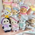 thumbnail image 5 of Figuras de acción de Sylvanian Families, modelos de anime de Chef Baby Family, juguetes de modelos de anime, muñecos flocados, decoración de habitación de PVC, regalo de vacaciones, 5 of 5