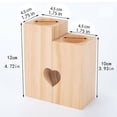 thumbnail image 3 of Leutsin Wooden Candlestick Gift For Father Heart-Shaped Handicraft Wooden, 3 of 6
