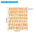 thumbnail image 2 of Uxcell Vinyl Letters Numbers Stickers Kit, Self Adhesive Decals for Mailbox, Sign Orange 486 Pieces 6 Sheets, 2 of 6