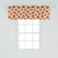 thumbnail image 2 of Ambesonne Vegan Window Valance, Tomatoes with Green Leaves, 54" X 18", Pale Yellow Vermilion, 2 of 3