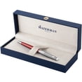 thumbnail image 3 of Waterman Ballpoint Pen - Hemisphere French Riviera Collection - Le Club Red - Medium Point, 3 of 3