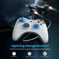 thumbnail image 4 of Wired Controller for Xbox 360, Timoom Game Controller for 360 with Dual-Vibration Turbo Compatible with Xbox 360/360 Slim and PC Windows 7,8,10,11, 4 of 7