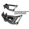 thumbnail image 5 of LevelSet™ Tubular Front Control Arm Kit Compatible with 1971-1972 Chevy C10, DOM Steel Upper & Lower Arms with MOOG Ball Joints, Delrin Bushings, Bolt-In Spring Cups, Black Finish, 5 of 13