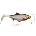 thumbnail image 2 of 2 cebos de plástico blando Swim Shad con acción realista señuelo de cola en T señuelo de pesca biónico cabeza de cebo de 13.5 cm/28 g señuelos de pesca cebos equipo, 2 of 8