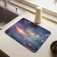 thumbnail image 5 of Dish Drying Mat Absorbent Dish Drainer Kitchen Counter 15.7x11.8inch Dish Drying Pad for Countertops Sinks Draining Racks Vibrant and Colorful Universe, 5 of 9