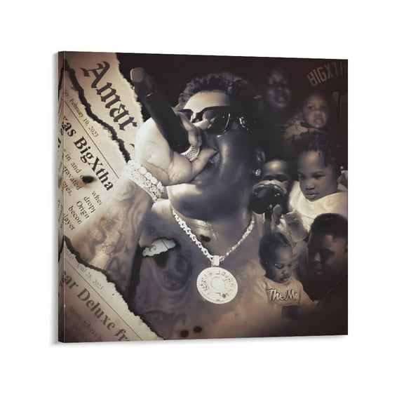 BigXthaPlug RAPPER Art Cool Poster Canvas Art Poster and Wall Art Picture Print Modern Family bedroom Decor Posters 16x16inch(40x40cm)