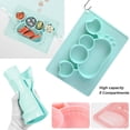 thumbnail image 1 of Dsseng Assiette en Silicone à Succion pour Bébé, Napperon Divisé en Silicone Portable, Napperon Imperméable pour Bébé, Tapis de Nourriture de Voyage Antidérapant, Réutilisable et Facile à Nettoyer pour Bébés, Rose, 1 of 1