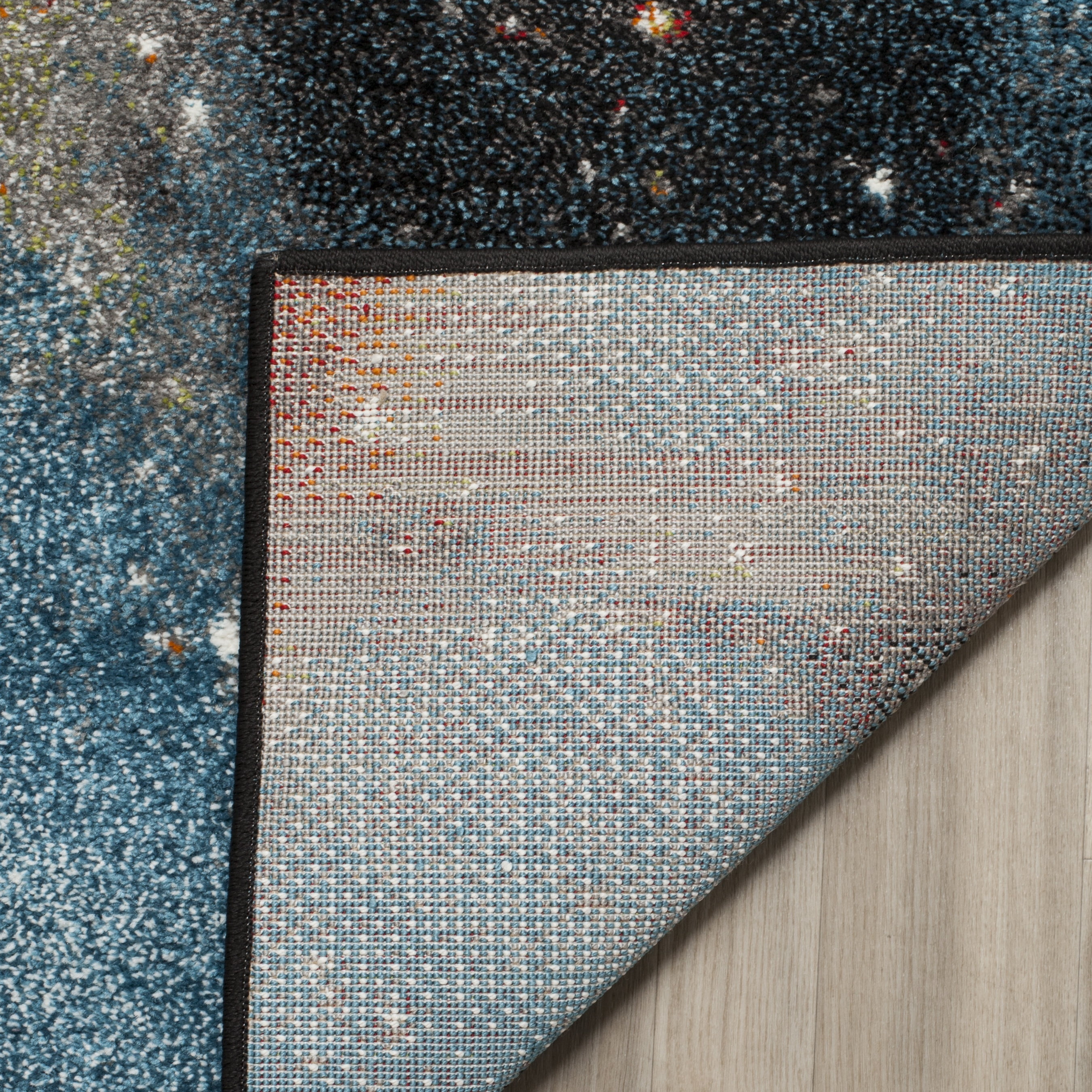 Safavieh Galaxy Kalden Geometric Area Rug, Orange/Multi, 5'3" x 5'3" Square