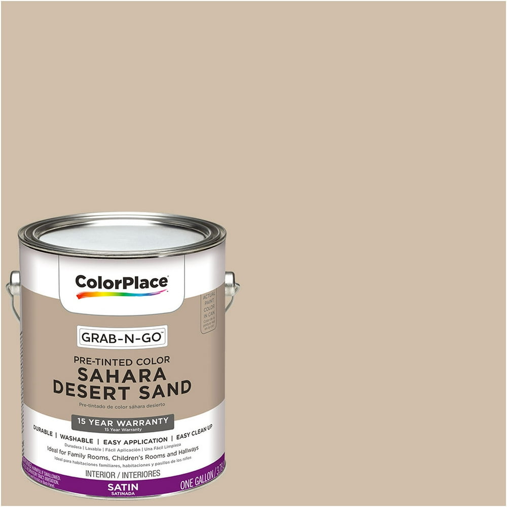 ColorPlace Pre Mixed Ready to Use, Interior Paint, Sahara Desert Sand