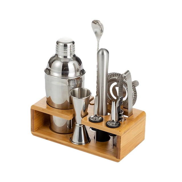 Wine Mixer Bartender Kit,Stainless Steel Wine Shaker Stainless Steel Bar Tool Set Cocktail Shaker Set Striking Appearance