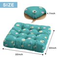 thumbnail image 5 of Floral Daisy Pattern Tatami Mat Seat Pad - Oversized Square Floor Cushion with Retro Daisy Graphic, Soft & Skin-Friendly for Meditation, 5 of 5