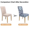 thumbnail image 7 of Set of 4 Dining Chair Covers, Washable Polyester Kitchen Slipcovers Featuring Earthy, Tribal Style, Boho Chic, Vintage, Retro Patterns with Stretch and Removable Protector for Farmhouse Kitchen, 7 of 7
