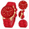thumbnail image 4 of Reloj Mujer Correa de Silicona Relojes de Moda Femenina para la Vida Diaria Rojo, 4 of 5