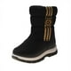 thumbnail image 1 of Botas de nieve para niñas, botas altas de invierno a rayas de algodón con suela suave, forro polar, gruesas y cálidas, para niños, 1 of 6