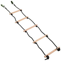 CTIRCHIU 1Set Rope Ladder for Kids Bunk Bed Wooden Portable Climbing 59X12In