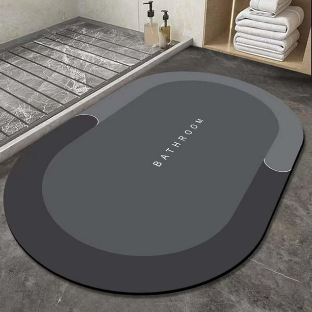 Alfombra antideslizante para , alfombrillas para ba&ntilde;o, alfombrilla para  Negro ovalado S Zulema alfombra de ba&ntilde;o | Walmart en l&iacute;nea
