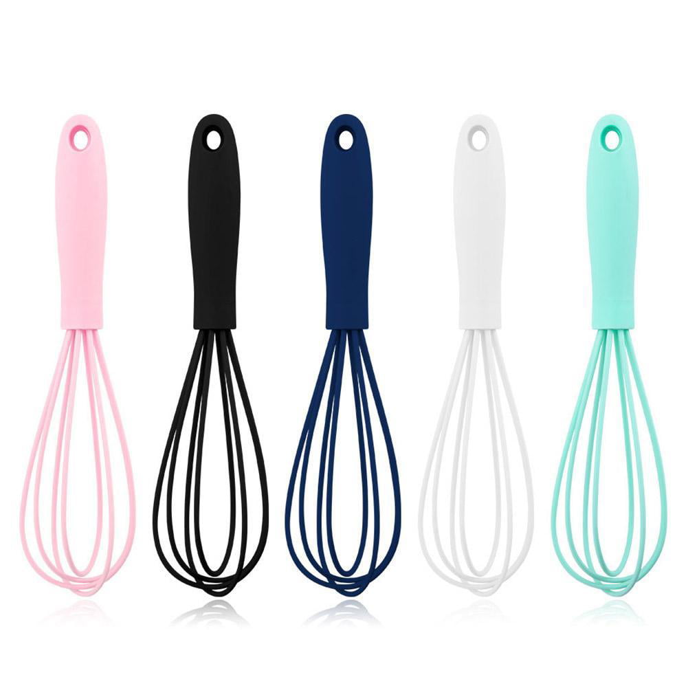 Stainless Steel Egg Whisk Silicone Kitchen Mixer Balloon Wire Egg Beater Tool 