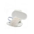 thumbnail image 3 of Infant Baby Girls Boys Hairy Soft Sole Princess Shoes Elastic Sandals Slippers, 3 of 5