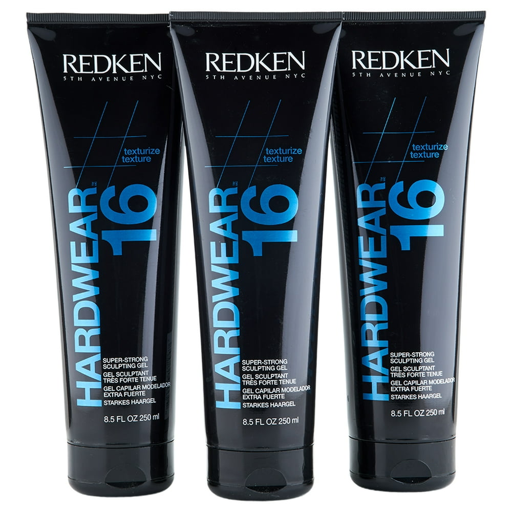 Redken Redken Hardwear 16 Super Strong Hair Gel 3 Ct 8.5 Oz Walmart