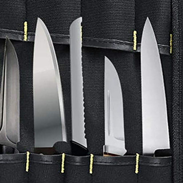 Chef Knife Roll Bag Multi Function Cutlery Storage Bag Portable Kitchen Knife Bag