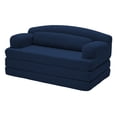thumbnail image 5 of Leumius Futon Sofa Bed, Convertible Sofa Bed,Folding Boneless Couches,Low-Profile Boneless Couch for Living Room,15.8" H Low Seat Small 57" Foldable Floor Sleeper Mattress Lounge Space‑Saving,Blue, 5 of 11
