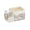 Off white, variant on Space Saving Makeup Box With Clear Revolving Tower And Removable Dividers