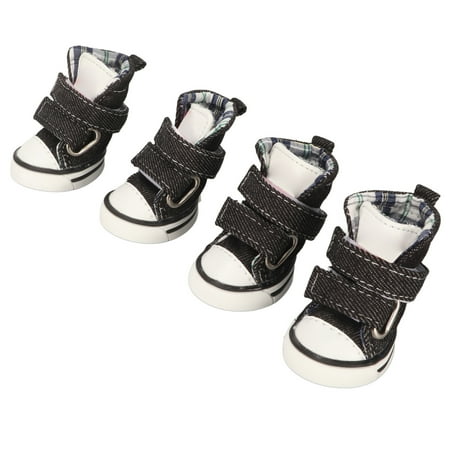 Fashionable Canvas Puppy Shoes  Breathable Comfort Secure Fit For Small Dog Adventures