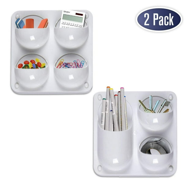 Wall Storage Organizer Caddy Self Adhesive with Multiple