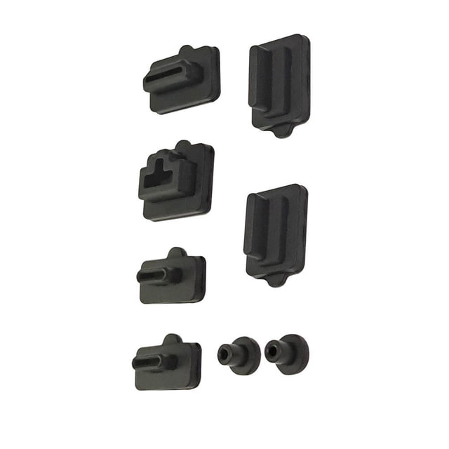 Juego de tapones de malla de 8 piezas, cubierta antipolvo para interruptor NS/interruptor OLED (negro)