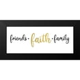 thumbnail image 2 of Reed, Tara 14x8 Black Modern Framed Museum Art Print Titled - Religious Art panel I-Friends Faith, 2 of 5