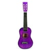 Acoustic Classic Rock N Roll 6 Stringed Toy Guitar Musical Instrument w/ Guitar Pick, Extra Guitar String (Purple)