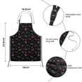 thumbnail image 2 of Neon Controllers Games Icons Black Pattern Kids Aprons for Girls and Boys,Adjustable Neck Strap Toddler Aprons for Kids Cooking Baking, 2 of 3