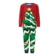 thumbnail image 2 of Pijamas navideños familiares a juego, conjunto de pijama con estampado de árbol de Navidad (camiseta y pantalón) para bebé/perro/perro/peluche)., 2 of 10