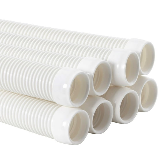 U.S. POOL SUPPLY Professional 8 Piece Swimming Pool Vacuum Cleaner Hose Set - 40" Flexible Spiral Wound Connector Sections with 1.5" Male & Female Cuff Ends - Fits Most Brands of Automatic Cleaners