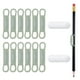 thumbnail image 1 of Uxcell 12Pcs Soporte Magnético para Lápices, Soporte de Lápiz Magnético de Silicona para Refrigerador, Pizarra, Escritorio, Clipboard, Verde, 1 of 6