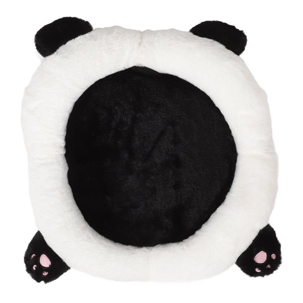 Cojín de asiento de coche con diseño de panda, cojín lumbar universal, fundas de asiento, almohada para el hogar, estilo animal de dibujos animados
