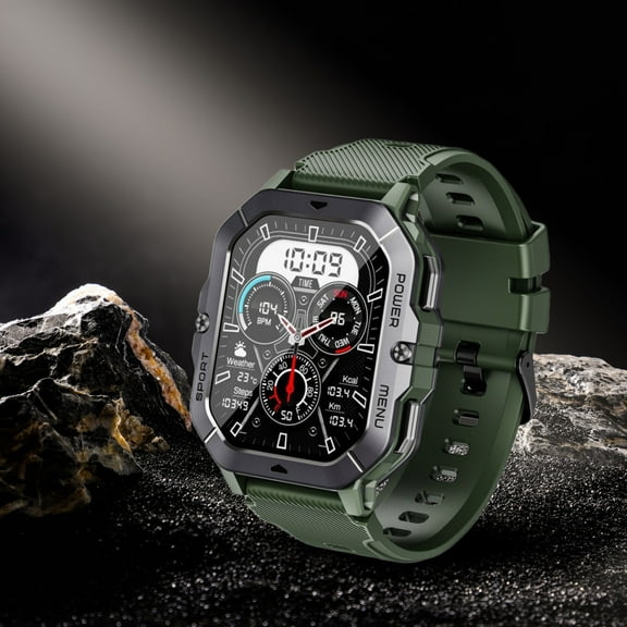 AZXY Smartwatch,Smart Watch for Android,Fitness Smart Watches,Bluetooth Sports Touchscreen Health Smart Watches for Women Men with Talk Call and Text,Waterproof Fitness Trackers,Green