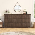 thumbnail image 3 of ANPOO Fluted 9 Drawer Dresser with Charging Station, 63'' Wide Farmhouse Wood Clothes Storage Organizer with Fluted Fronts & Metal Handle, for Bedroom, Living Room, Entryway, 3 of 9