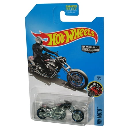 Hot Wheels HW Moto (2017) Blast Lane Silver Zamac 016 Motorcycle Bike Toy 5/5