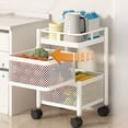 thumbnail image 1 of Savings Sentmoon Multi-tier Storage Rack Rotating Kitchen Storage Trolley, Multi-Layer Floor Rack for Snacks, Fruits, and Vegetables in Living Room or Pantry Today’s Must-Have Bargains, 1 of 6