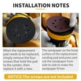 thumbnail image 4 of Sander Pad for Dewalt, 2 Pack 5" 8 Hole Hook and Loop Orbital Sander Pad Replacement for DeWalt DWE6421 6421K DWE6423 6423K DCW210B (4 Screw Holes Sanding Part for DeWalt DWE64233 & N329079), 4 of 14